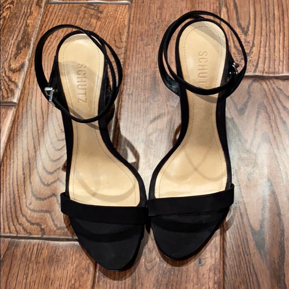 Schutz crystal leopard Sandals
